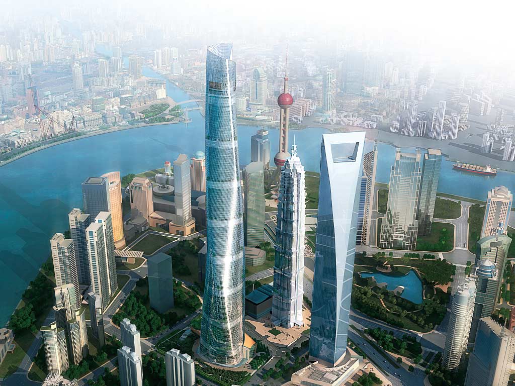 Navrženo v Revitu: Shanghai Tower