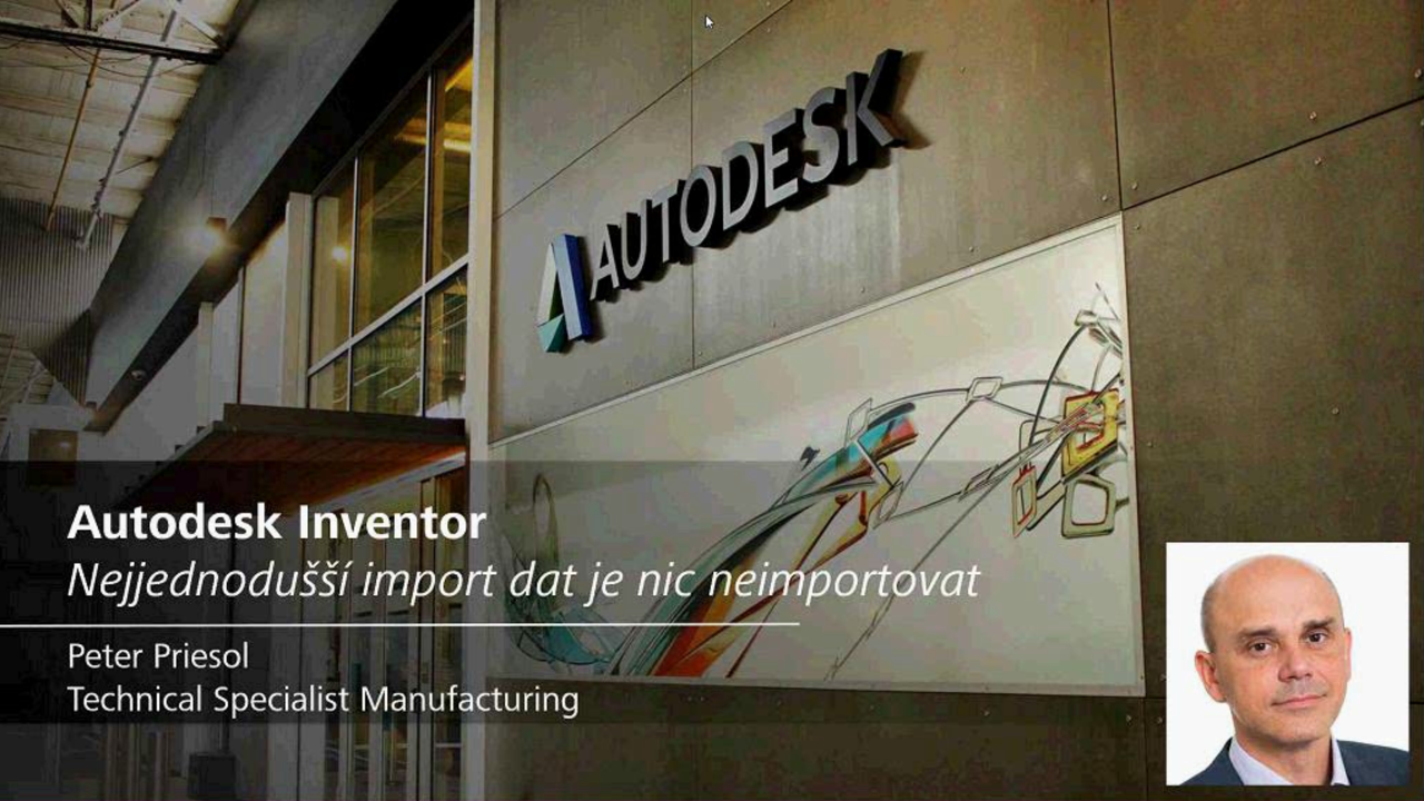 Webinář Autodesk Inventor: import dat